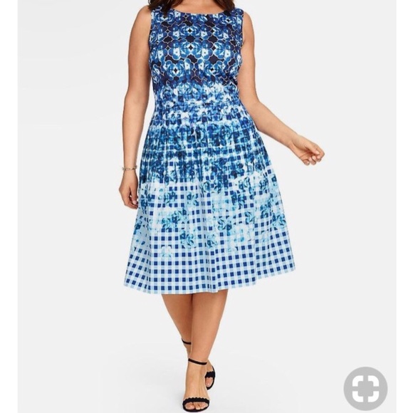 talbots gingham dress